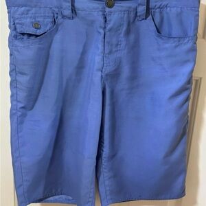 True Religion Shorts Adult 36 32 Blue Board Swim Trunks Flap Pockets Bottom Mens